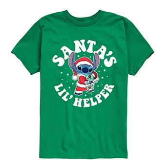 Disney's Lilo & Stitch Boys 8-20 Santa's Lil Helper Graphic Tee