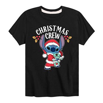 Disney's Lilo & Stitch Boys 8-20 Christmas Crew Graphic Tee