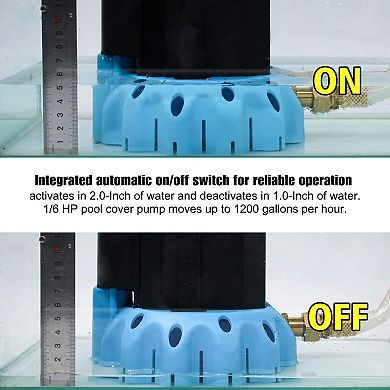 Automatic Submersible Pool Cover Pump Ideal For Draining Water From