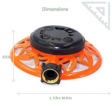 Sprinkler for Yard Garden and Lawn with Metal Base