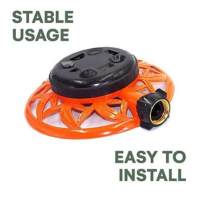 Sprinkler for Yard Garden and Lawn with Metal Base