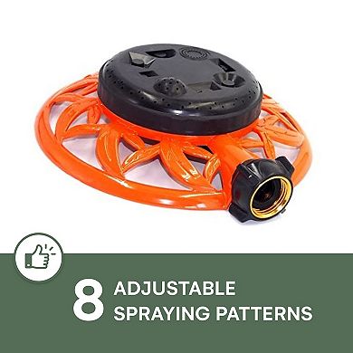 Sprinkler for Yard Garden and Lawn with Metal Base