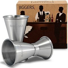 Double Jigger Stainless Steel Cocktail Bartending Tool Bar Measuring Jigger  O