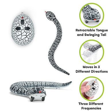 Realistic Remote Control Rattle Robot Snake Toy With Infrared Receiver Perfect For Kids