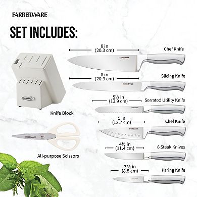 Farberware 13-Piece Edgekeeper Pro Cutlery Set