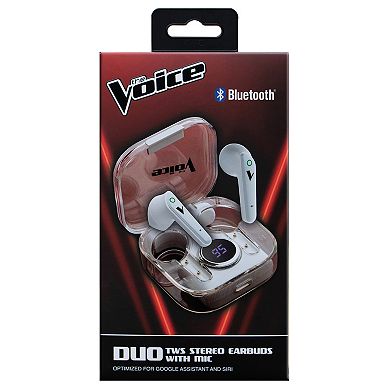 The Voice DUO True Wireless Stereo Earbuds with Mic