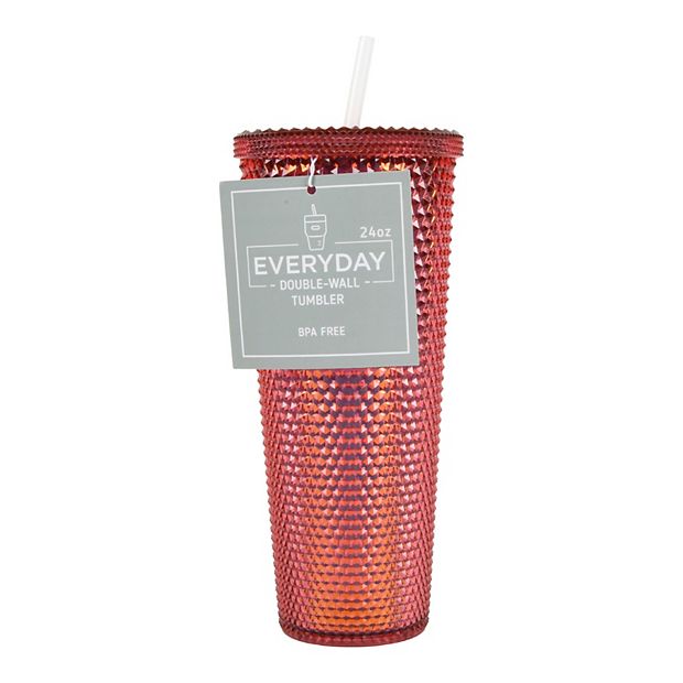 New View Gifts & Accessories 24-oz. Studded Double Wall Tumbler - Burgundy