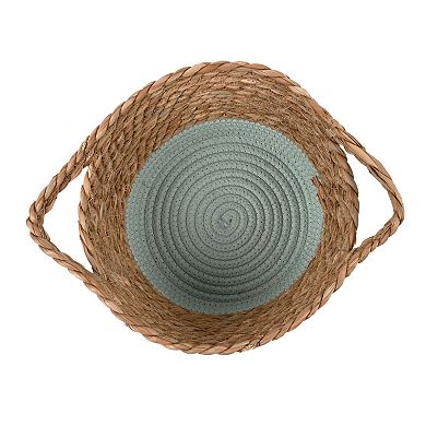 New View Gifts & Accessories Natural Rope Basket - White
