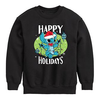 Disney's Lilo & Stitch Happy Holidays Crew Fleece