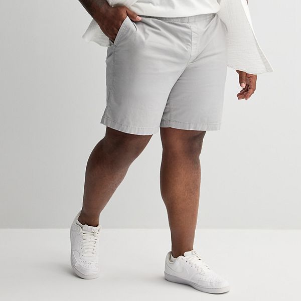 Big & Tall Sonoma Goods For Life® Everyday Pull-On Shorts - Light Grey (4XB)