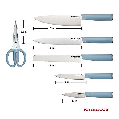 KitchenAid Blue Classic 7-Piece Knife Block Set