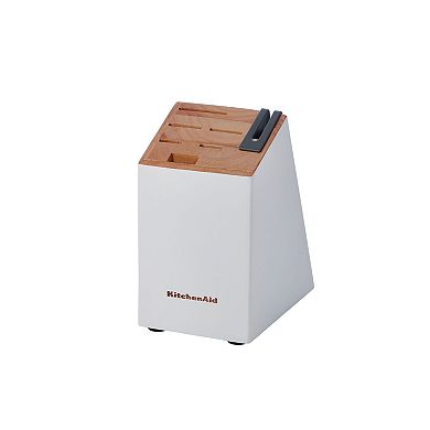 KitchenAid Classic 7-Piece White Two-Tone Block Set