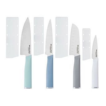 KitchenAid® 4 pc High-Carbon Stainless Steel Knife Set with Custom-Fit Blade Covers