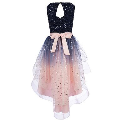 Girls 7-16 Speechless Fit & Flare High-Low Ombre Dress