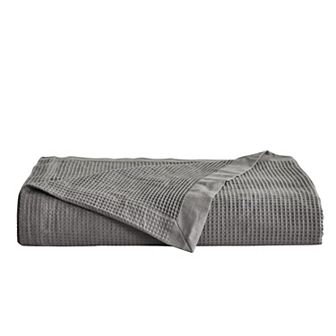 Madelinen Waffle Weave Knit Blanket