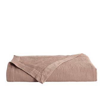 Madelinen Waffle Weave Knit Blanket