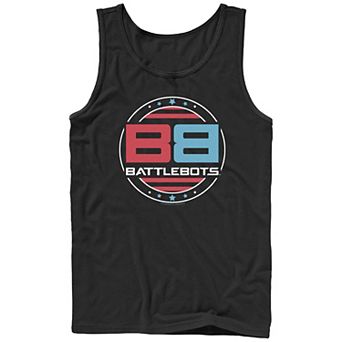 Men's BattleBots Stars And Stripes Logo Graphic Tank Top