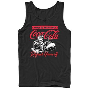 Men's Coca-Coca Things Go Better With Graphic Tank Top