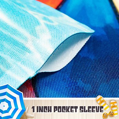 G128 Garden Flag Summer Fun with Cat in Pool 12"x18"