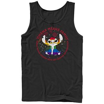 Disney's Lilo & Stitch Men's Ohana Rainbow Graphic Tank Top