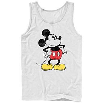 Disney's Mickey Mouse Men's Vintage Style Graphic Tank Top