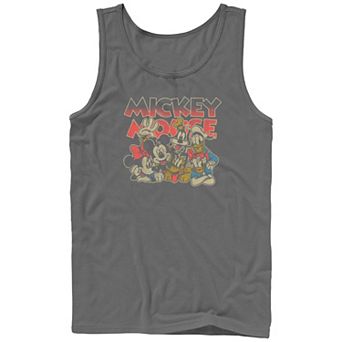Disney's Mickey Mouse Men's And Friends Group Image Graphic Tank Top