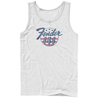 Men's Fender USA Flag Badge Graphic Tank Top