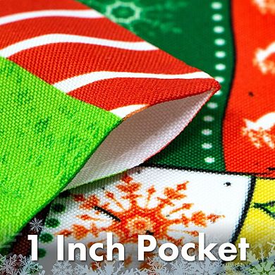 G128 Garden Flag Merry Christmas Mittens