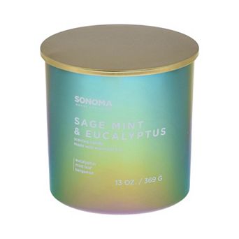 Sonoma Goods For Life® 13-oz. 3-Wick Sage Mint & Eucalyptus Brights Candle Jar