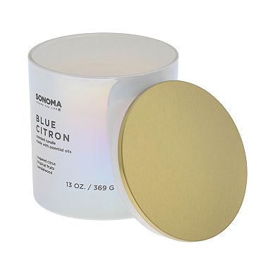 Sonoma Goods For Life® 13-oz. 3-Wick Blue Citron Brights Candle Jar