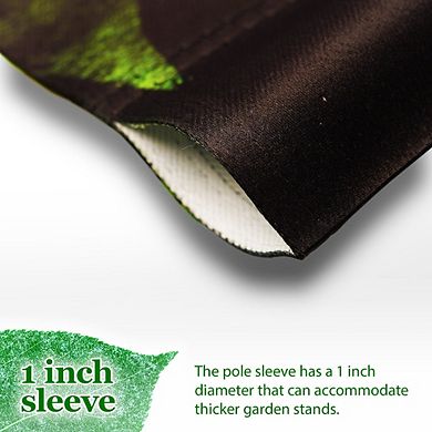 G128 Garden Flag Welcome Festive Gnome with Lantern 12"x18"