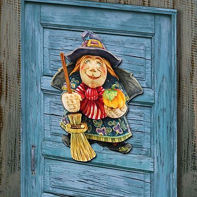 Witch Halloween Door Decor by G. DeBrekht - Thanksgiving Halloween Decor
