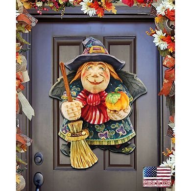 Witch Halloween Door Decor by G. DeBrekht - Thanksgiving Halloween Decor