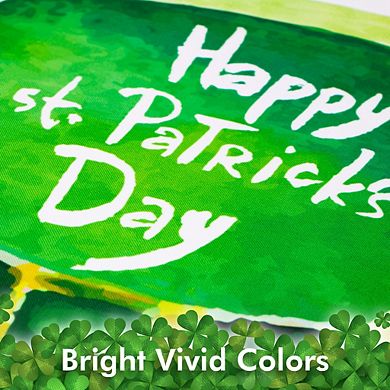 G128 Garden Flag Happy St. Patrick's Day Leprechaun Hat 12"x18" 150D