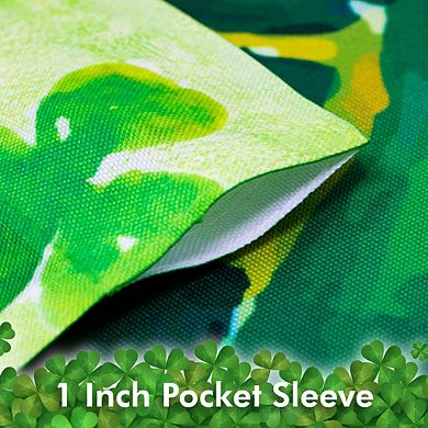 G128 Garden Flag Happy St. Patrick's Day Leprechaun Hat 12"x18" 150D