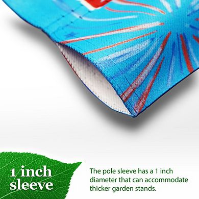 G128 Garden Flag Welcome 3 Patriotic Gnomes 12"x18"