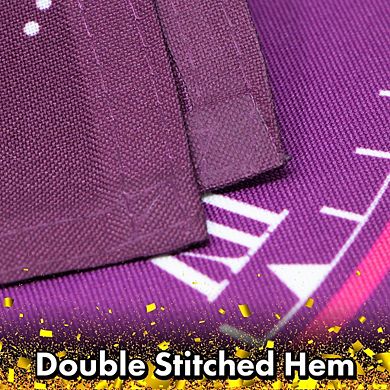 G128 Garden Flag Happy New Year Midnight Clock 12"x18" 150D