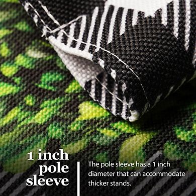 G128 Garden Flag Welcome Wreath 12"x18" Burlap