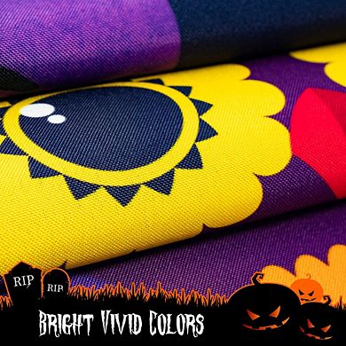 G128 Garden Flag Trick or Treat Owl Purple BG
