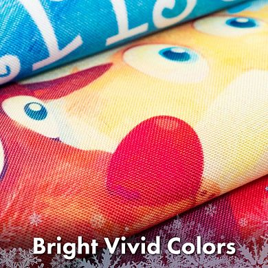 G128 Garden Flag Merry Xms, Santa with Reindeer Selfie