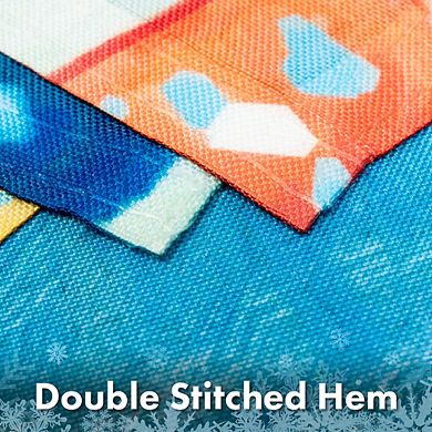 G128 Garden Flag Merry Xms, Santa with Reindeer Selfie