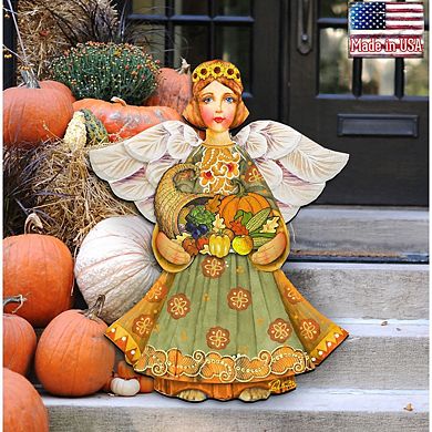 Fall Angel Thanksgiving Halloween Door Decor by G. DeBrekht - Thanksgiving Halloween Decor