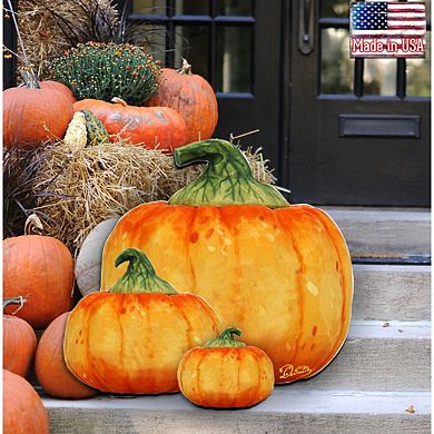 Stacking Pumpkins Halloween Door Decor by G. DeBrekht - Thanksgiving Halloween Decor