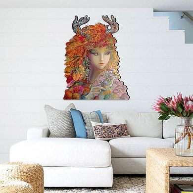 Autumn Halloween 24-Inch Handcrafted Wooden Door Decor by Josephine Wall Decor