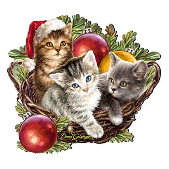 Christmas Wreath Holiday 24-Inch Handcrafted Wooden Door Decor by D. Gelsinger - Festive Decor