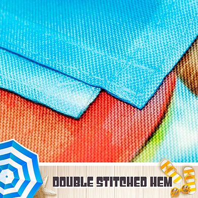 G128 Garden Flag Summer Fun with Dog in Pool 12"x18"