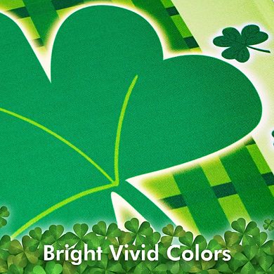 G128 Garden Flag XX Large Clover 12"x18" 150D