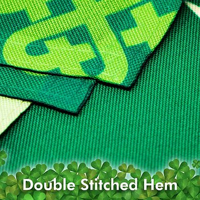 G128 Garden Flag XX Large Clover 12"x18" 150D