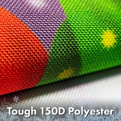 G128 Garden Flag XX Snowman with Star 12"x18" 150D