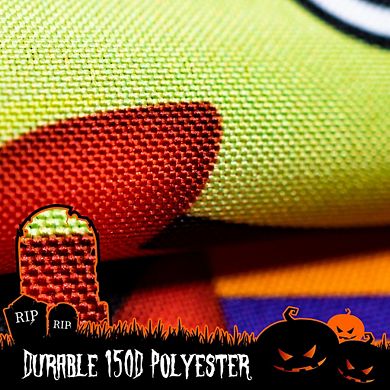 G128 Garden Flag XX Witch Bats Spiders Black Border 12"x18" 150D